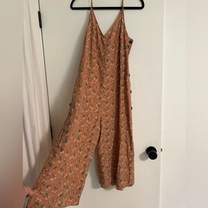Patagonia Floral Tan Jumpsuit